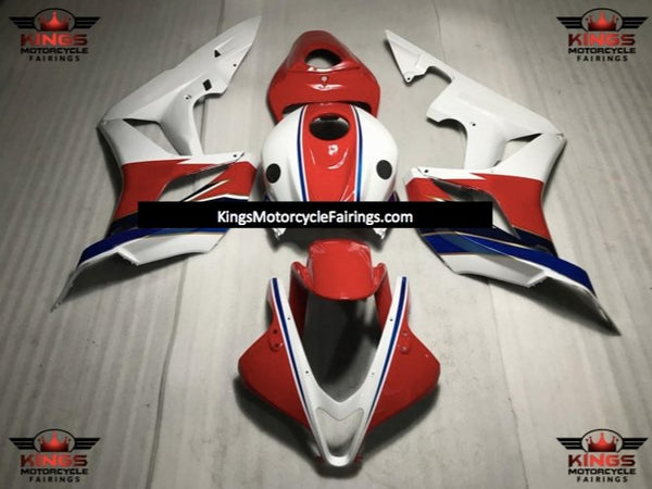 Honda CBR600RR (2007-2008) White, Red, Blue & Gold Fairings