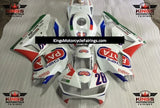 Honda CBR600RR (2013-2021) White, Red, Blue & Green PATA 28 Fairings