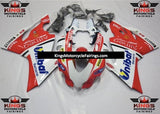 White, Red and Blue Unibat Fairing Kit for a 2011, 2012, 2013 & 2014 Ducati 899 motorcycle