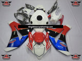 White, Red, Blue, Black and Gold TT Legends Fairing Kit for a 2008, 2009, 2010 & 2011 Honda CBR1000RR motorcycle