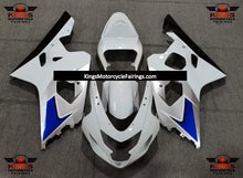 Suzuki GSXR600 (2004-2005) White, Silver, Blue & Black Fairings