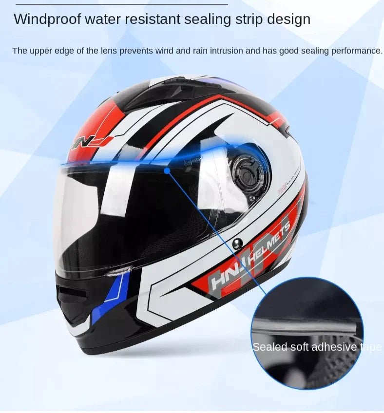 Motorcycle Helmet | Blue Mint with Clear Visor