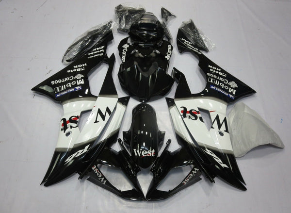 Yamaha YZF-R6 (2008-2016) Black & White West Fairings