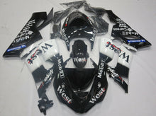 White and Black West Fairing Kit for a 2005 & 2006 Kawasaki ZX-6R 636 motorcycle