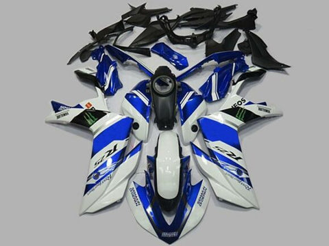 Yamaha YZF-R3 (2015-2018) White & Blue Fairings