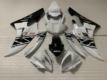 White and Black Fairing Kit for a 2006 & 2007 Yamaha YZF-R6 motorcycle