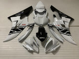 White and Black Fairing Kit for a 2006 & 2007 Yamaha YZF-R6 motorcycle