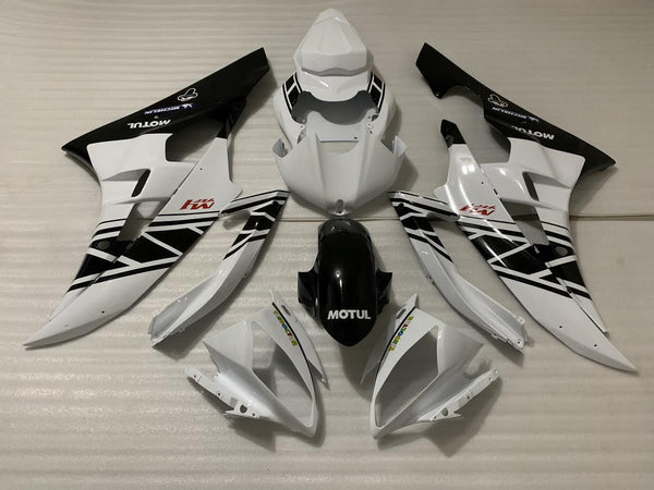 Yamaha YZF-R6 (2006-2007) White & Black Fairings