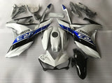 White, Blue and Black Fairing Kit for a Yamaha YZF-R3 2015, 2016, 2017 & 2018 motorcycle