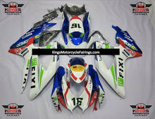 Suzuki GSXR750 (2008-2010) White Fixi 16 Fairings