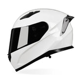 White HNJ Full-Face Motorcycle Helmet is brought to you by KingsMotorcycleFairings.com