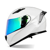 White HNJ Full-Face Motorcycle Helmet is brought to you by KingsMotorcycleFairings.com