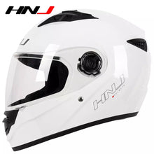 The White HNJ Full-Face Motorcycle Helmet is brought to you by Kings Motorcycle Fairings