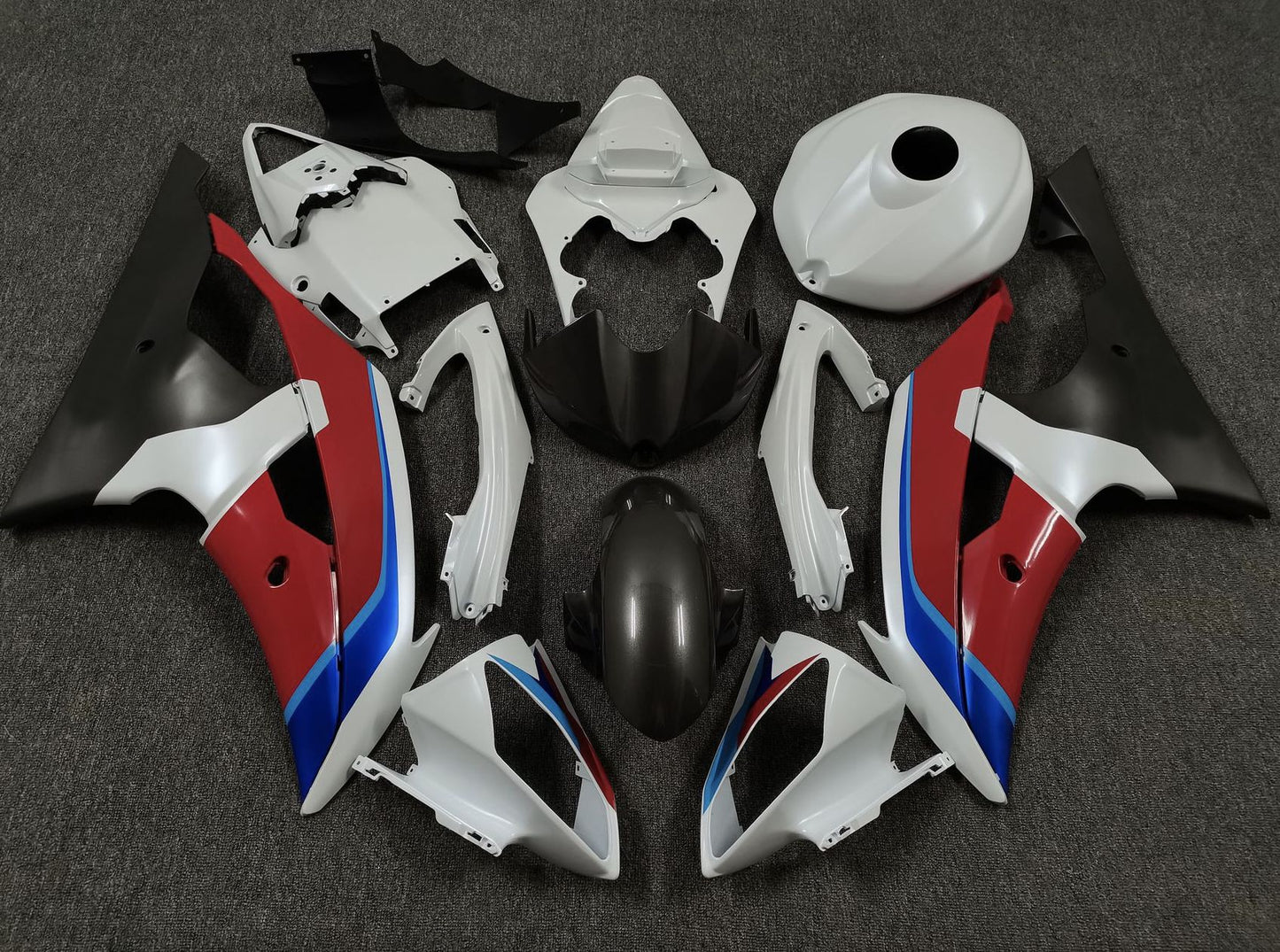 Yamaha YZF-R6 (2008-2016) White, Red, Blue & Matte Black Fairings