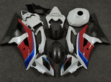 White, Red, Blue and Matte Black Fairing Kit for a 2008, 2009, 2010, 2011, 2012, 2013, 2014, 2015 & 2016 Yamaha YZF-R6 motorcycle