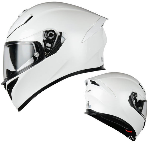 White Ryzen Motorcycle Helmet at KingsMotorcycleFairings.com