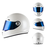 White Satin 863 Motorcycle Helmet at KingsMotorcycleFairings.com