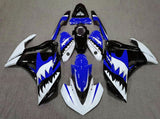 White, Blue and Black Shark Teeth Fairing Kit for a Yamaha YZF-R3 2015, 2016, 2017 & 2018 motorcycle