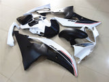 White, Matte Black and Red Fairing Kit for a 2008, 2009, 2010, 2011, 2012, 2013, 2014, 2015 & 2016 Yamaha YZF-R6 motorcycle