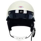 White & Black Retro Open Face 3/4 Beasley Motorcycle Helmet is brought to you by KingsMotorcycleFairings.com