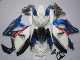 White, Black, Blue and Red TAMOIL Fairing Kit for a 2009, 2010, 2011, 2012, 2013, 2014, 2015 & 2016 Suzuki GSX-R1000 motorcycle