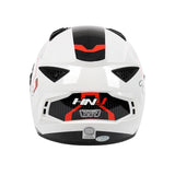 The White, Black and Red HNJ Full-Face Motorcycle Helmet is brought to you by KingsMotorcycleFairings.com