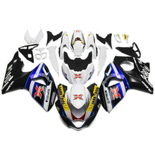 White, Black and Blue Dark Dog Fairing Kit for a 2009, 2010, 2011, 2012, 2013, 2014, 2015 & 2016 Suzuki GSX-R1000 motorcycle