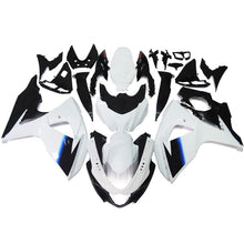 White, Black and Blue Fairing Kit for a 2009, 2010, 2011, 2012, 2013, 2014, 2015 & 2016 Suzuki GSX-R1000 motorcycle