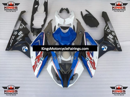 BMW S1000RR (2017-2018) White, Blue, Black & Red Fairings