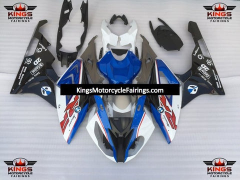 BMW S1000RR (2017-2018) White, Blue, Black & Red Fairings
