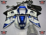 Yamaha YZF-R6 (1998-2002) White, Blue, Black & Silver Fairings