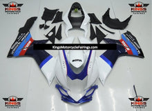 Suzuki GSXR600 (2011-2023) White, Blue, Red & Black Motul Fairings at KingsMotorcycleFairings.com