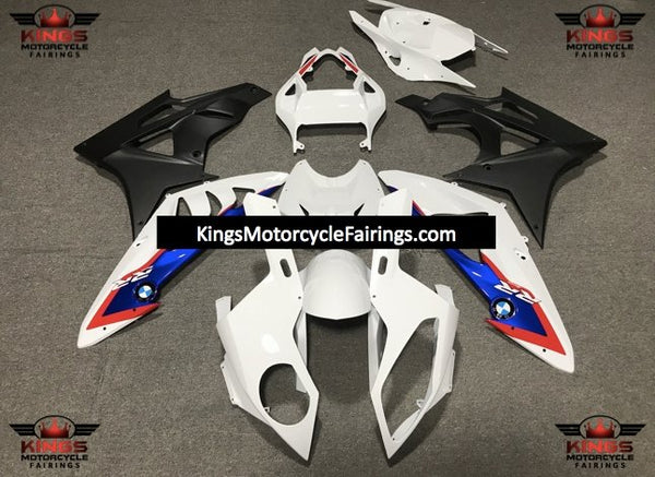 BMW S1000RR (2009-2014) White, Blue, Red & Matte Black Fairings