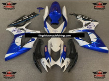 Suzuki GSXR600 (2006-2007) White, Blue & Black Tribal Corona Fairings