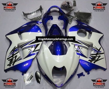 Suzuki GSXR1300 Hayabusa (1999-2007) White, Blue & Black Fairings