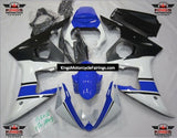 Yamaha YZF-R6 (2005) White, Blue & Matte Black Fairings