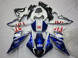White, Blue and Red Fiat Fairing Kit for a 2004, 2005 & 2006 Yamaha YZF-R1 motorcycle