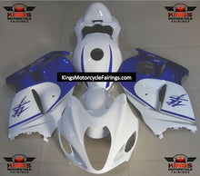 Suzuki GSXR1300 Hayabusa (1999-2007) White, Blue & Silver Fairings