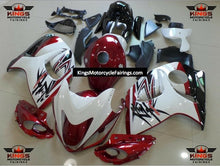 Suzuki GSXR1300 Hayabusa (2008-2019) White, Dark Red & Black Fairings