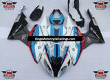 BMW S1000RR (2017-2018) White, Light Blue, Black, Red & Blue Fairings