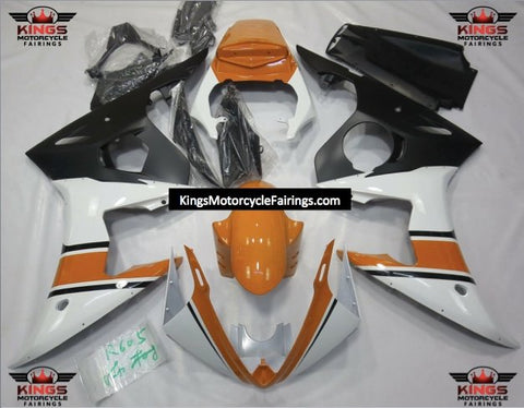 Yamaha YZF-R6 (2003-2004) White, Orange & Matte Black Fairings