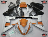 Yamaha YZF-R6 (2005) White, Orange & Matte Black Fairings