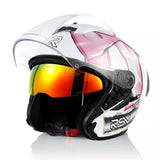 White & Pink RSV RO5 Motorcycle Helmet at KingsMotorcycleFairings.com