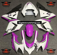 Fairing kit for a Kawasaki ZX10R (2004-2005) White, Pink, Black & Green