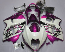 White, Pink and Black Fairing Kit for a 1999, 2000, 2001, 2002, 2003, 2004, 2005, 2006, & 2007 Suzuki GSX-R1300 Hayabusa motorcycle