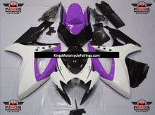 Suzuki GSXR600 (2006-2007) White, Purple & Black Star Fairings