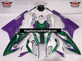 BMW S1000RR (2015-2016) White, Purple & Green Fairings