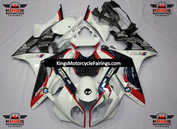 BMW S1000RR (2009-2014) White, Red & Black Fairings