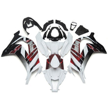 White, Red, Black and Silver Fairing Kit for a 2016, 2017, 2018, 2019 & 2020 Kawasaki Ninja ZX-10R motorcycle