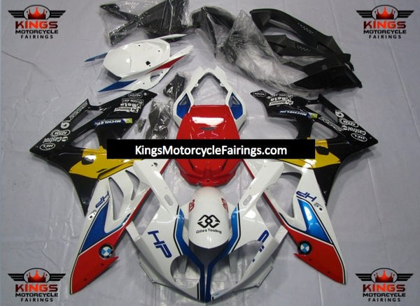 BMW S1000RR (2017-2018) White, Red, Blue, Yellow & Black HP Fairings